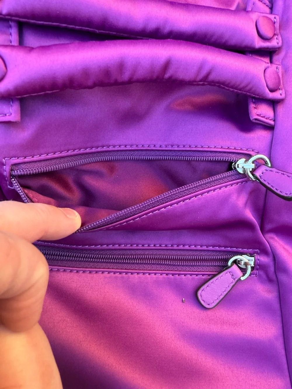 COACH Mulberry Satin Travel Jewelry Organizer - Picture 9 of 12